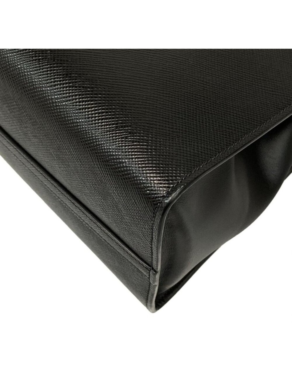 ★SOLD★ Prada Tote Monochrome Black Leather - Picture 6 of 15